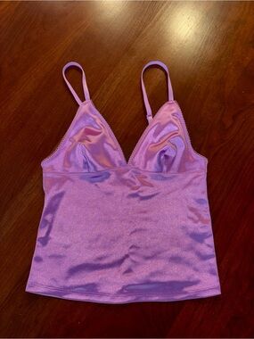 Out From Under Je T'aime Cropped V-Neck Cami
